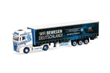 Herpa 320320 - H0 - MAN TGX GX Gardinenplanen-Sattelzug Spedition Höhner